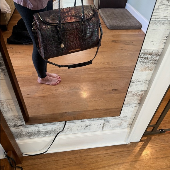 Black Ombré Brahmin Melbourne Collection Talulla Weekender Bag!  Gorgeous!!! - Picture 5 of 11